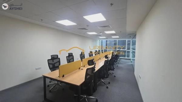 Premium Fully Fitted Office | Lake Central, Business Bay | Part Lake View