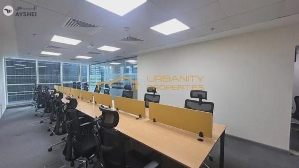 Premium Fully Fitted Office | Lake Central, Business Bay | Part Lake View